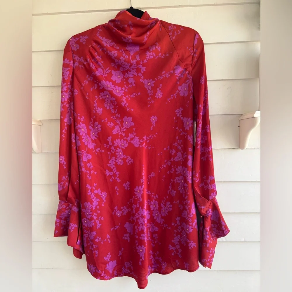 Free People Aries Romantic Combo Floral Mini Dress Size Medium NWT - Picture 8 of 15
